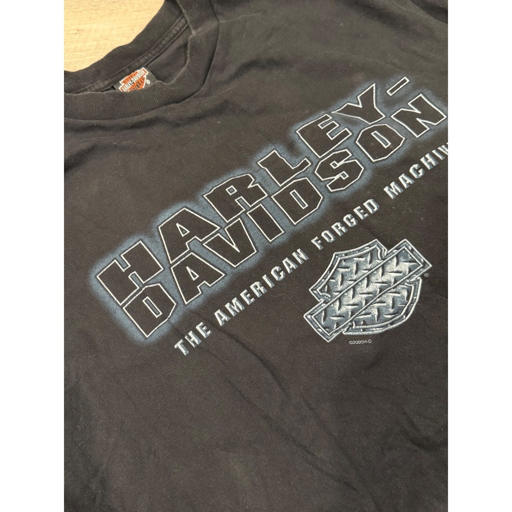 Harley Davidson The American Forged‎ Machine T Shirt Black 3XL Cotton